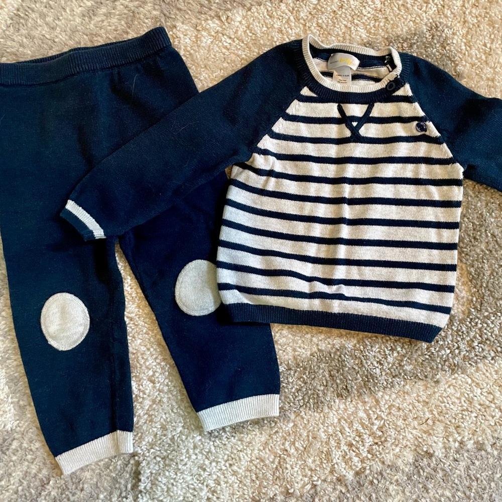 12m sweater and matching knit pants
